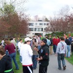 Students celebrate llamas and BBQ